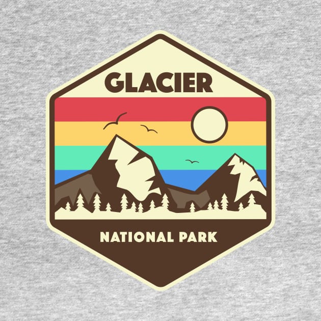 Glacier National Park Retro by roamfree